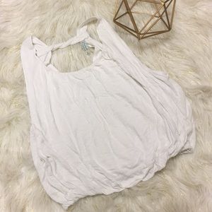 Free People Split Back Ivory Tank S